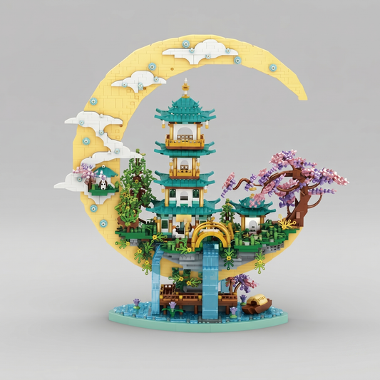 Chinese Mondpagode Set